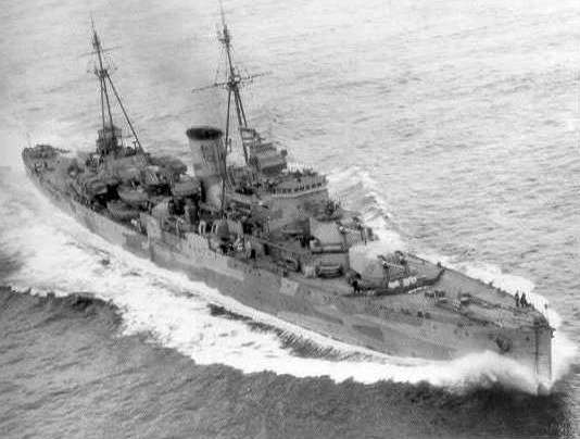 HMS Neptune from above. Imperial War Museum FL2929