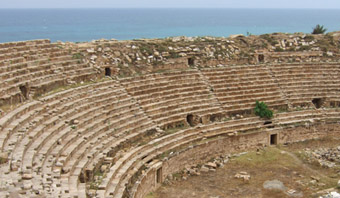 Amphitheatre at Leptis Magna Amphitheatre at Leptis Magna