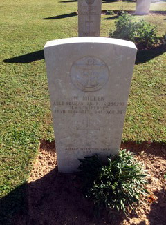 Grave of AB William Miller remembrance Sunday 2018