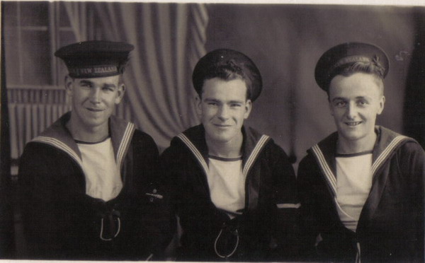 Able Seaman John Ross on right of photo. Who are the other two New Zealanders?\n