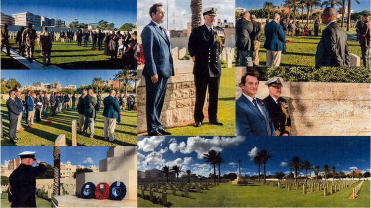 Commemoration service at the CWGC site in Tripoli on Friday 8 Nov 2019