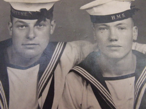 Henry Turner on right with friend Richard Belsom on left(another casualty)\n\n